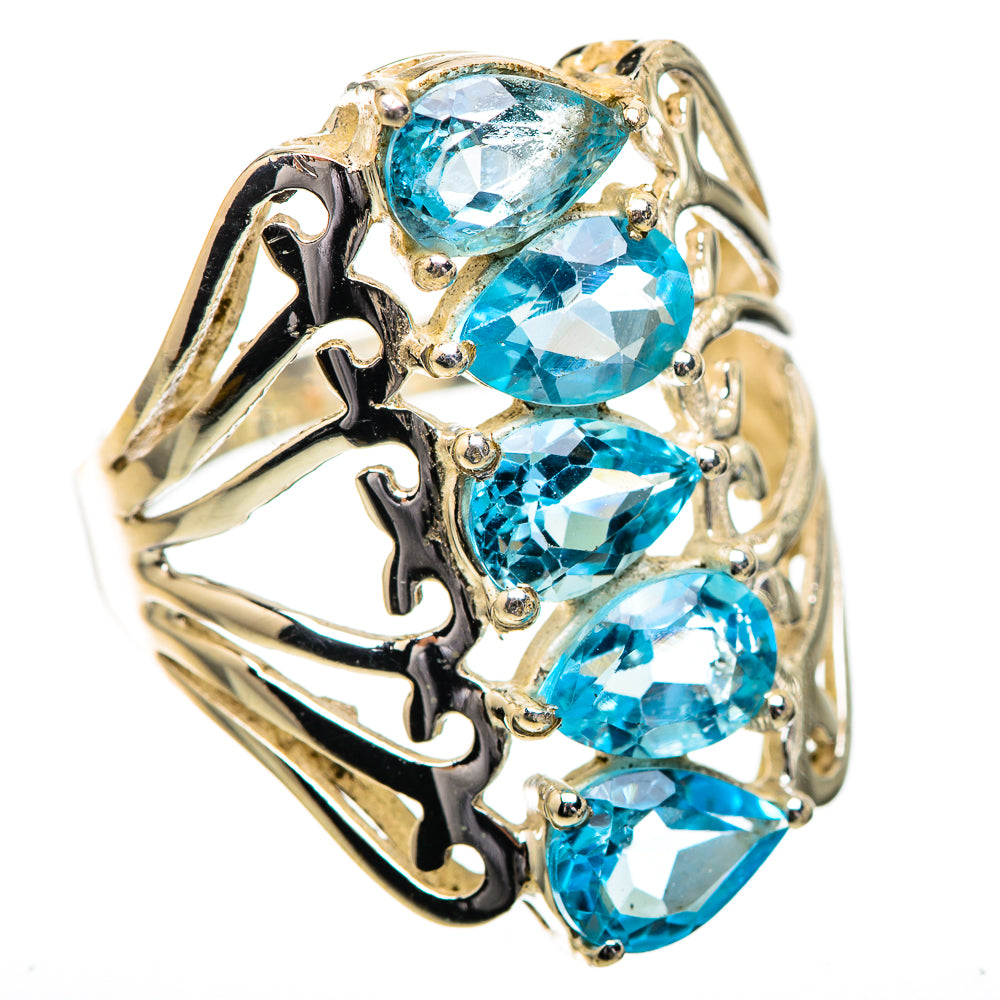 Blue Topaz Ring Size 7.5 (925 Sterling Silver) RING135850