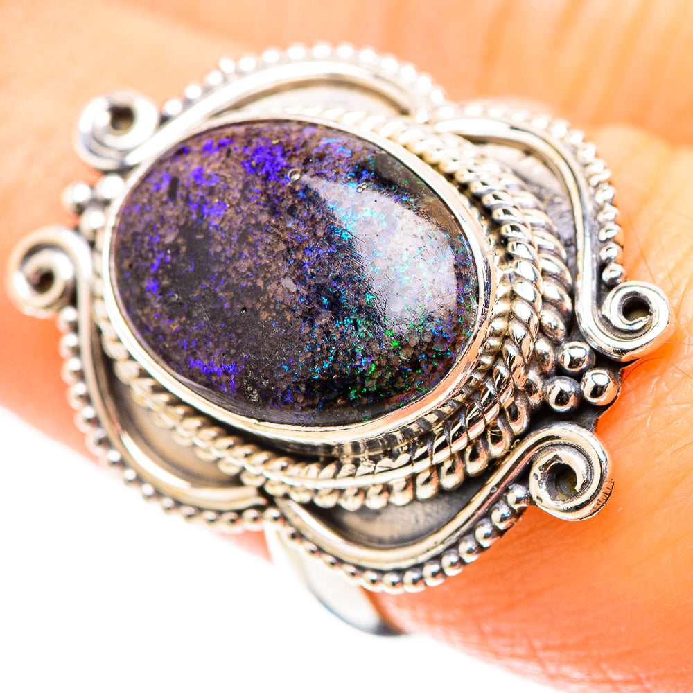 Andamooka Opal 925 Sterling Silver Ring Size 7 (925 Sterling Silver) RING137477