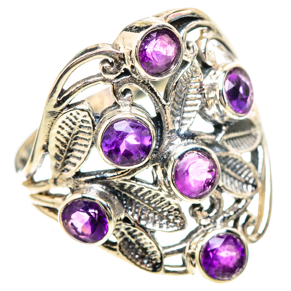 Faceted Amethyst Ring Size 10 (925 Sterling Silver) RING136371