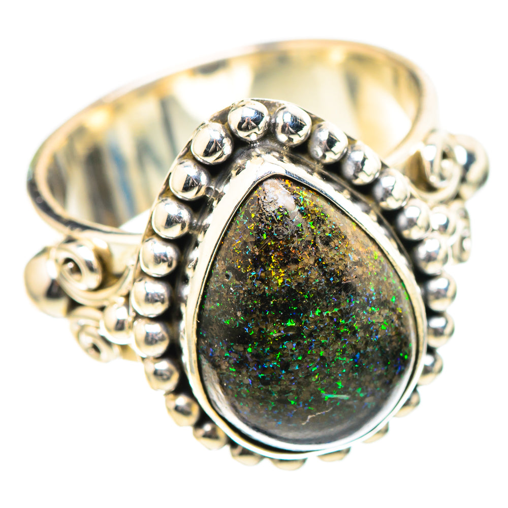 Andamooka Opal Ring Size 6.25 (925 Sterling Silver) RING136652