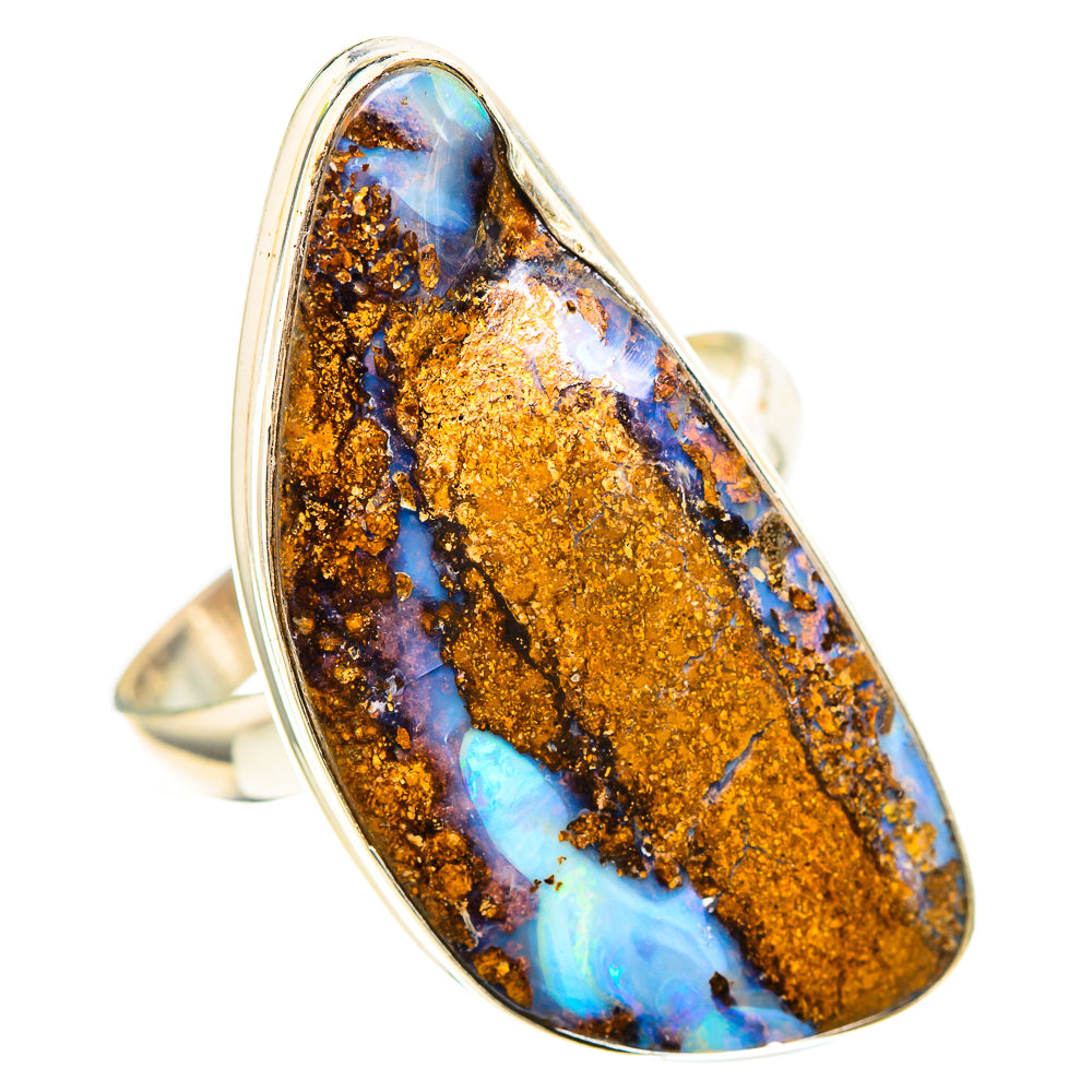 Large Boulder Opal 925 Sterling Silver Ring Size 10.5 (925 Sterling Silver) RING137583