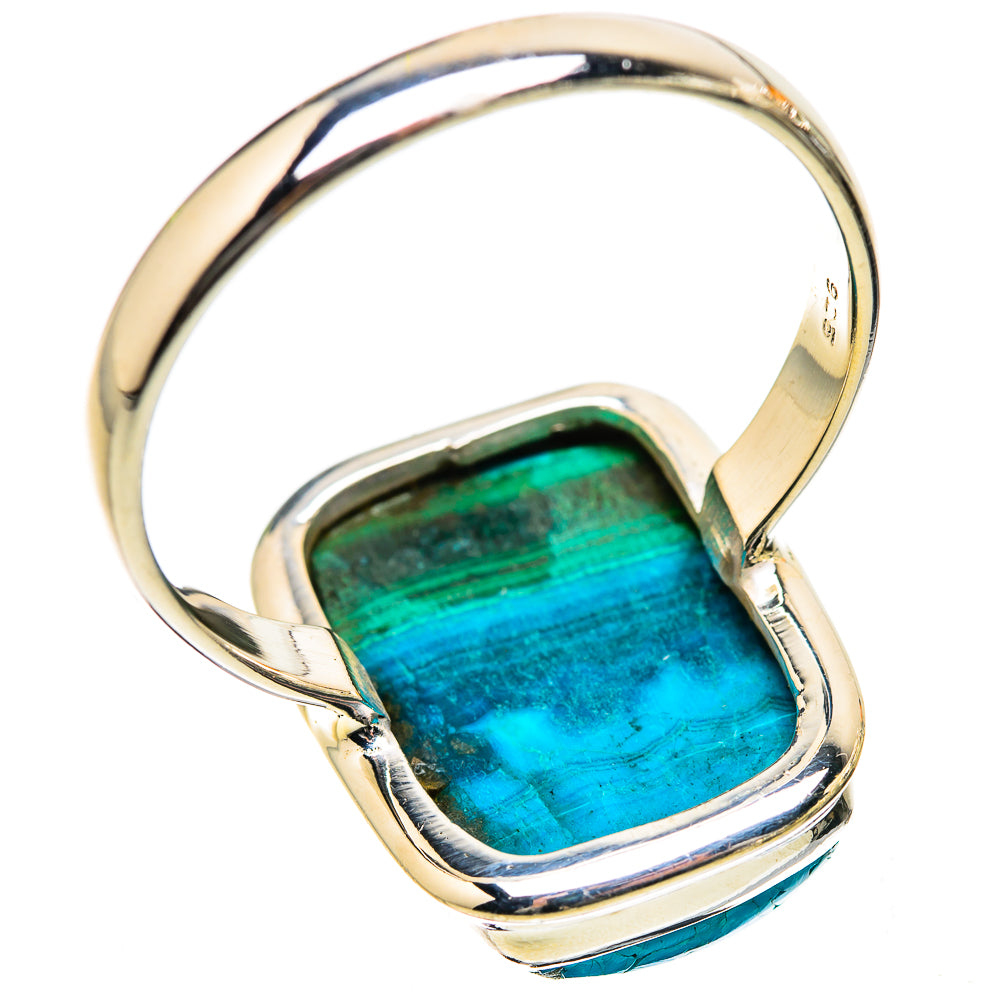 Malachite In Chrysocolla Ring Size 14.25 (925 Sterling Silver) RING135396