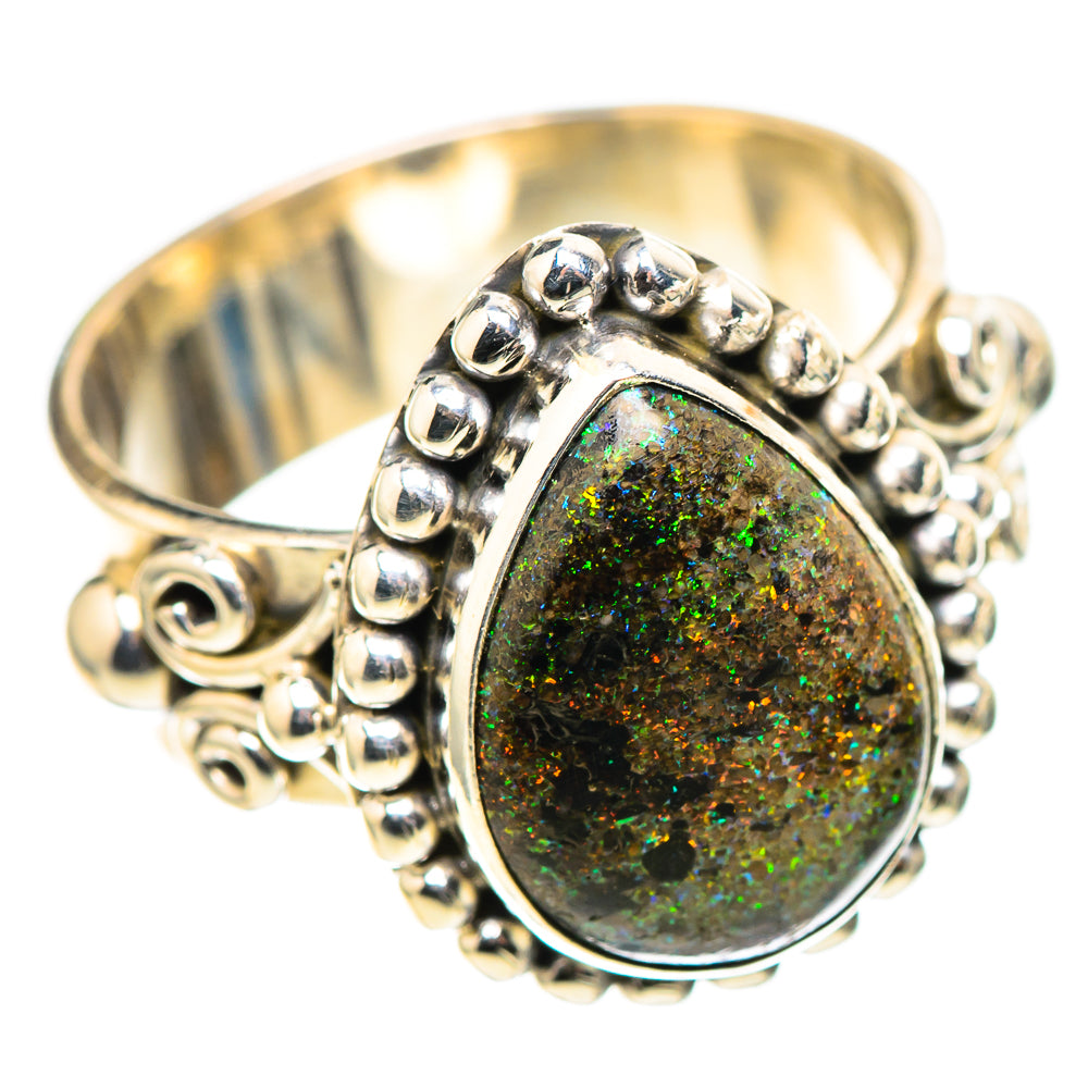 Andamooka Opal Ring Size 7.25 (925 Sterling Silver) RING136817