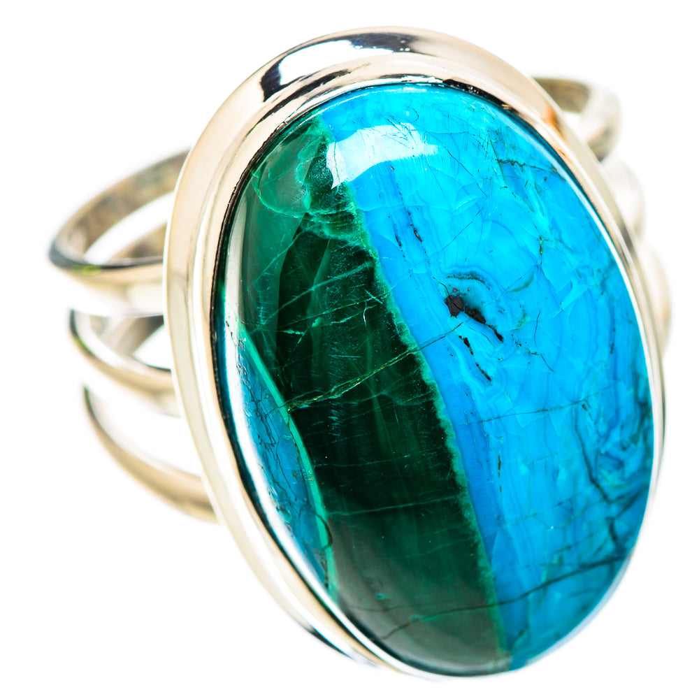 Malachite In Chrysocolla Ring Size 9.5 (925 Sterling Silver) RING135184