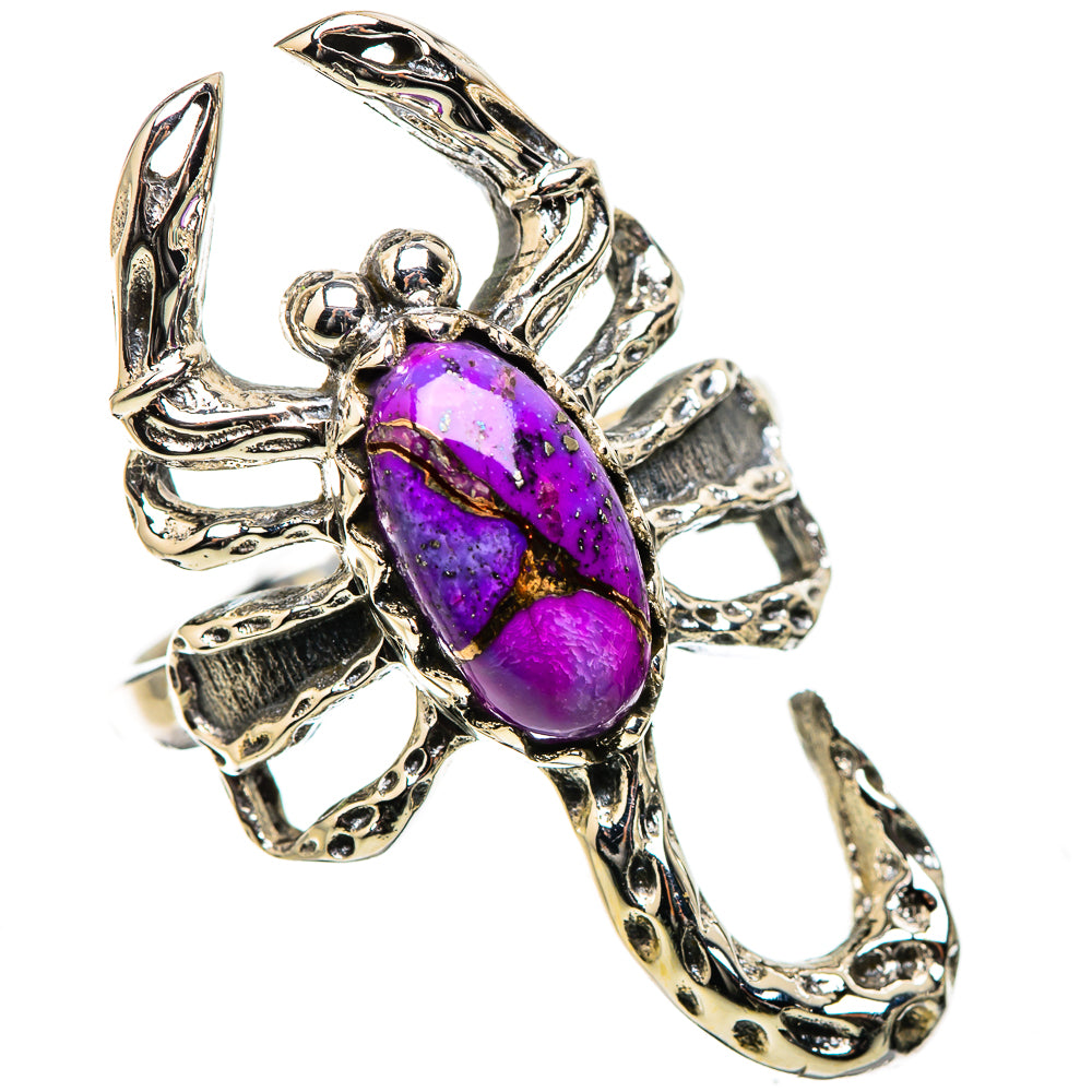 Purple Copper Composite Turquoise Ring Size 8.25 (925 Sterling Silver) RING135406