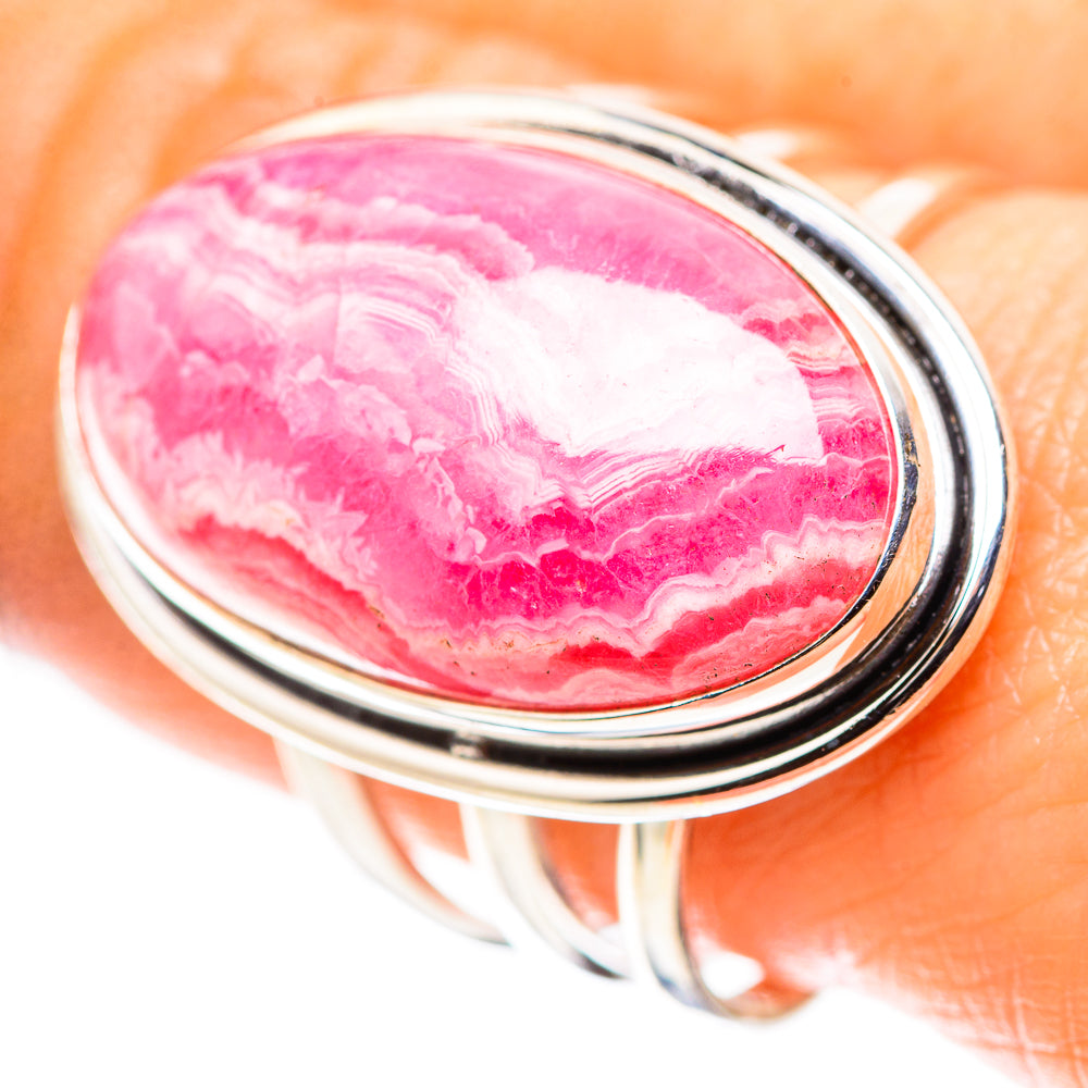 Large Rhodochrosite Ring Size 9.5 (925 Sterling Silver) RING136926