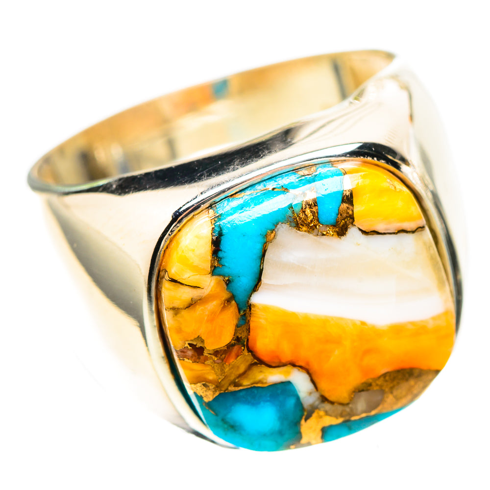 Spiny Oyster Turquoise Ring Size 8 (925 Sterling Silver) RING137075