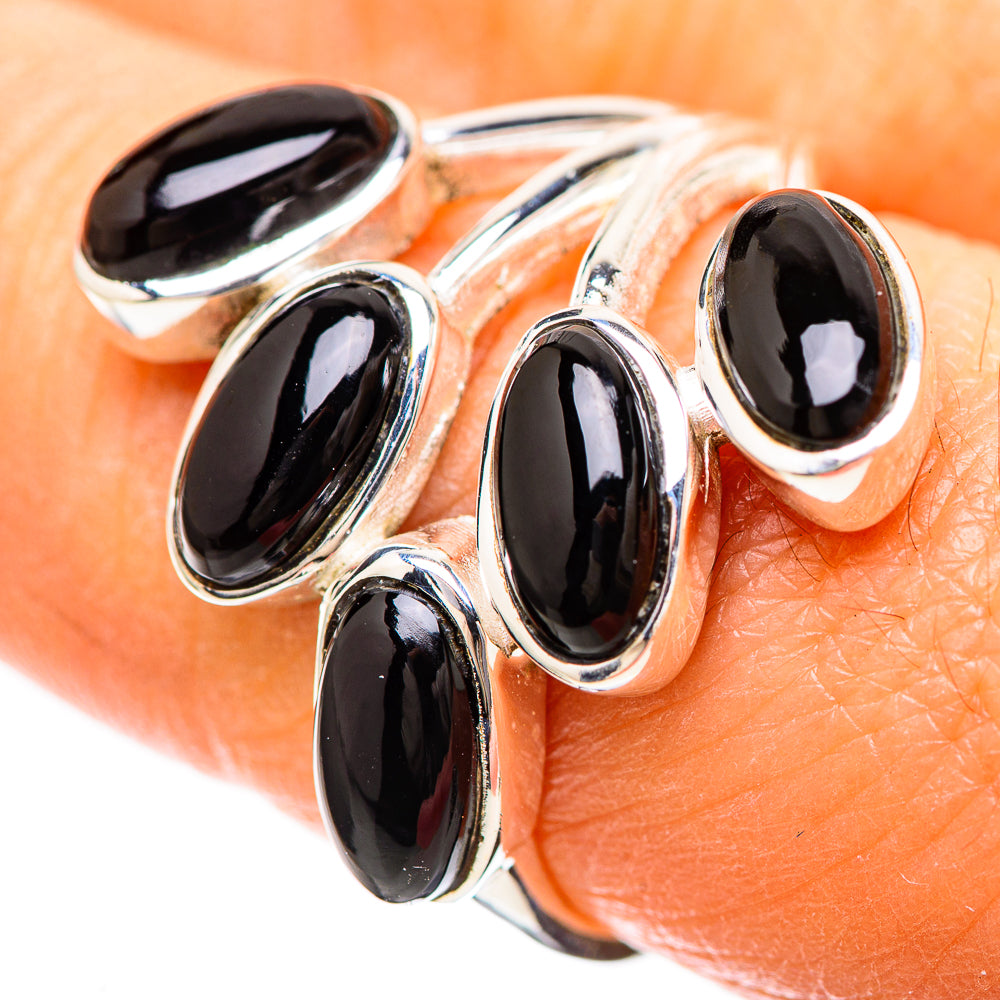 Black Onyx Ring Size 8.25 (925 Sterling Silver) RING136398