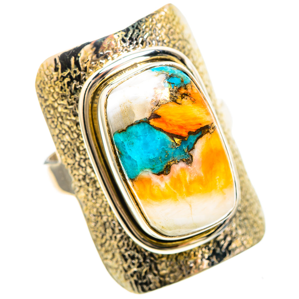 Spiny Oyster Turquoise 925 Sterling Silver Ring Size 7.25 (925 Sterling Silver) RING137225