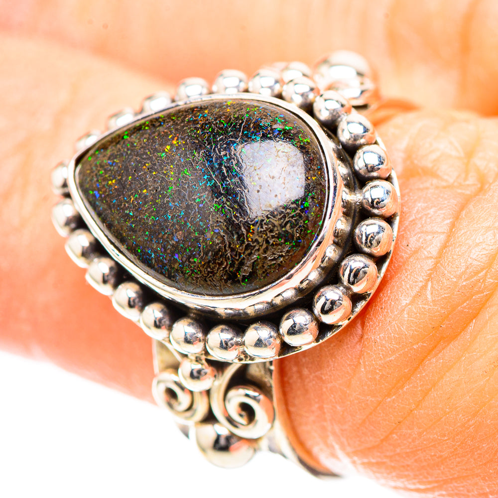 Andamooka Opal 925 Sterling Silver Ring Size 6.25 (925 Sterling Silver) RING137296