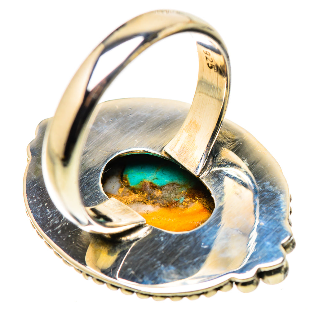 Blue Copper Composite Turquoise Ring Size 6.25 (925 Sterling Silver) RING134577