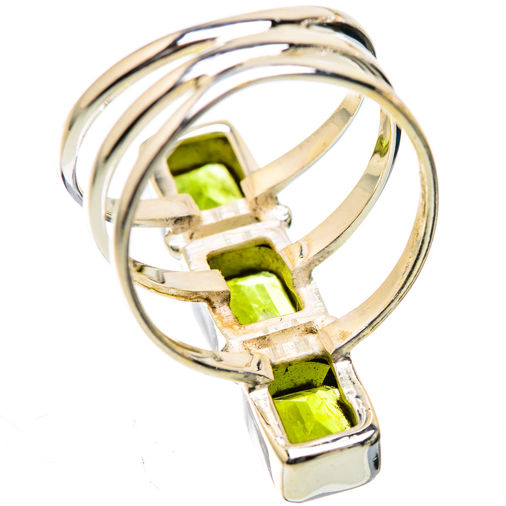 Large Peridot Ring Size 8.5 (925 Sterling Silver) RING135979