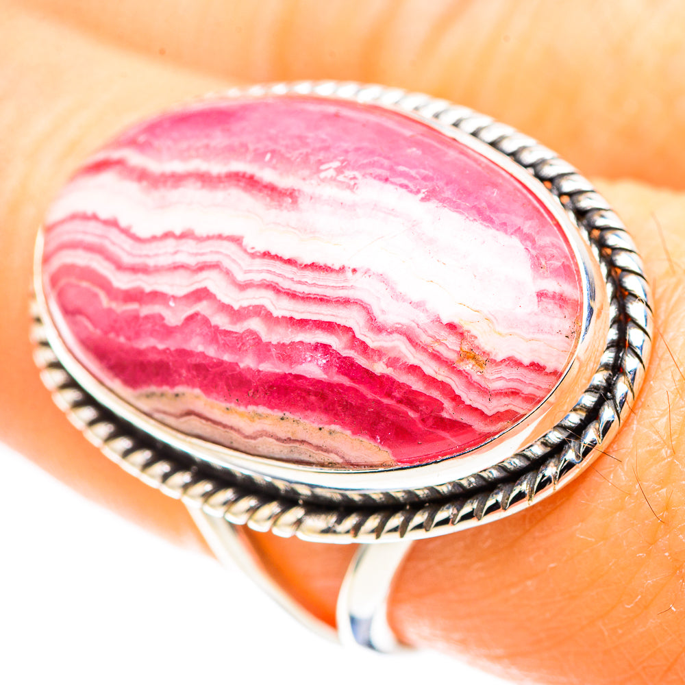 Rhodochrosite Ring Size 7.75 (925 Sterling Silver) RING136778