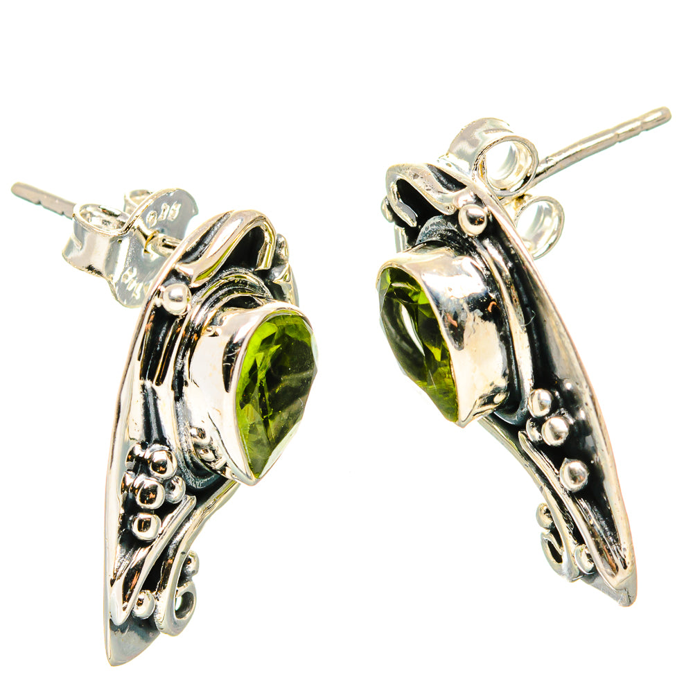 Peridot Earrings 3/4" (925 Sterling Silver) EARR431508