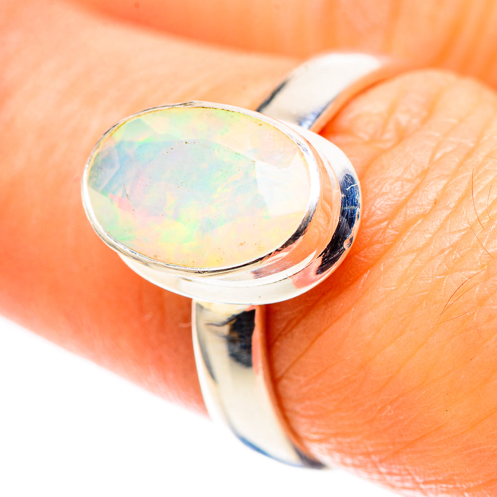 Ethiopian Opal Ring Size 7.5 (925 Sterling Silver) RING136908