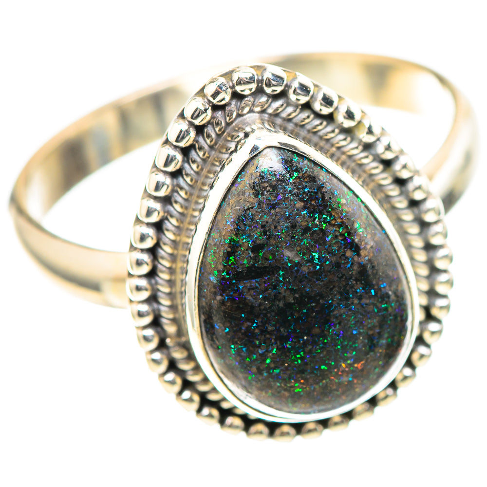Andamooka Opal Ring Size 10 (925 Sterling Silver) RING136611