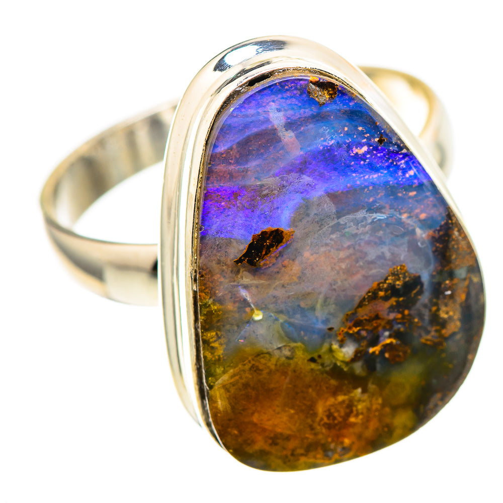 Boulder Opal Ring Size 9 (925 Sterling Silver) RING136458