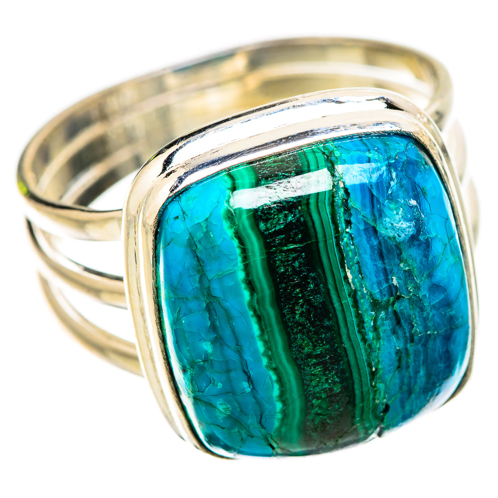 Malachite In Chrysocolla Ring Size 12.5 (925 Sterling Silver) RING135520