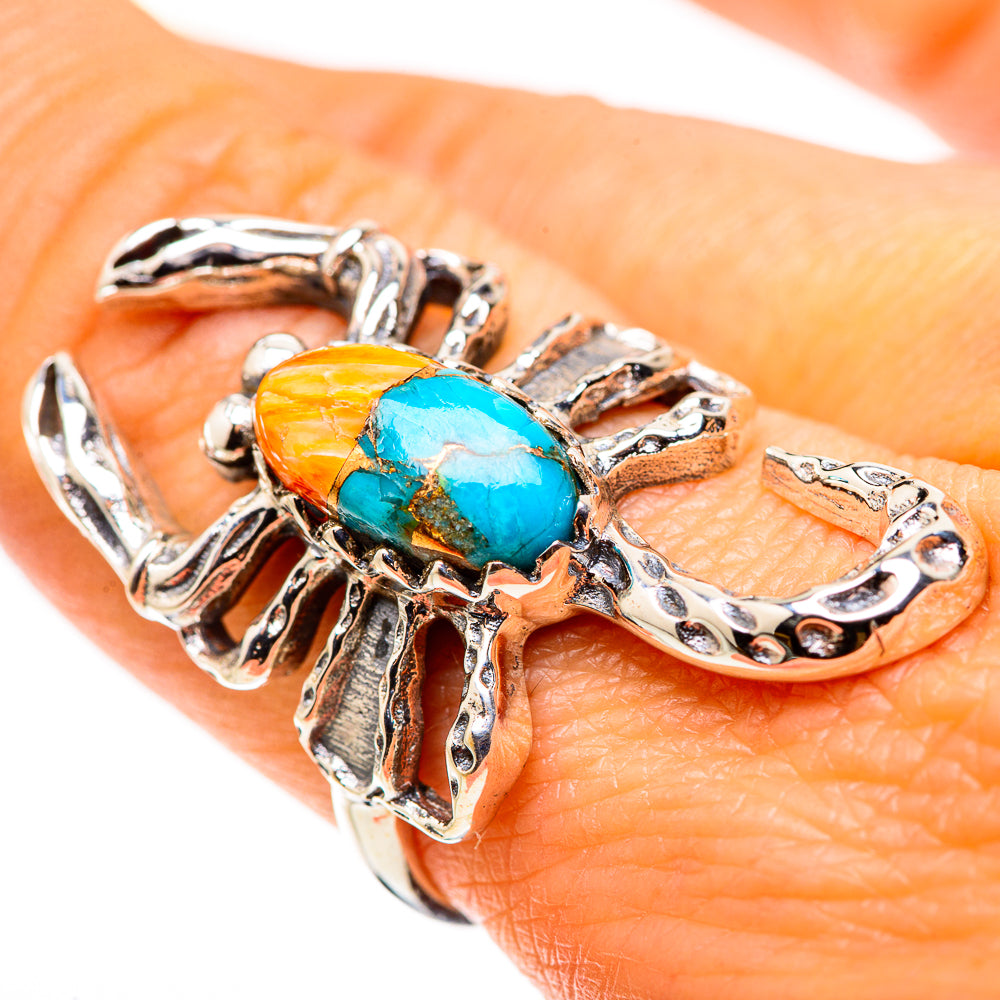 Spiny Oyster Turquoise Ring Size 8 (925 Sterling Silver) RING134840