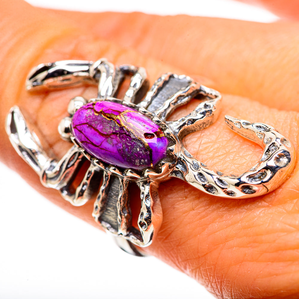Purple Copper Composite Turquoise Ring Size 8.25 (925 Sterling Silver) RING134775
