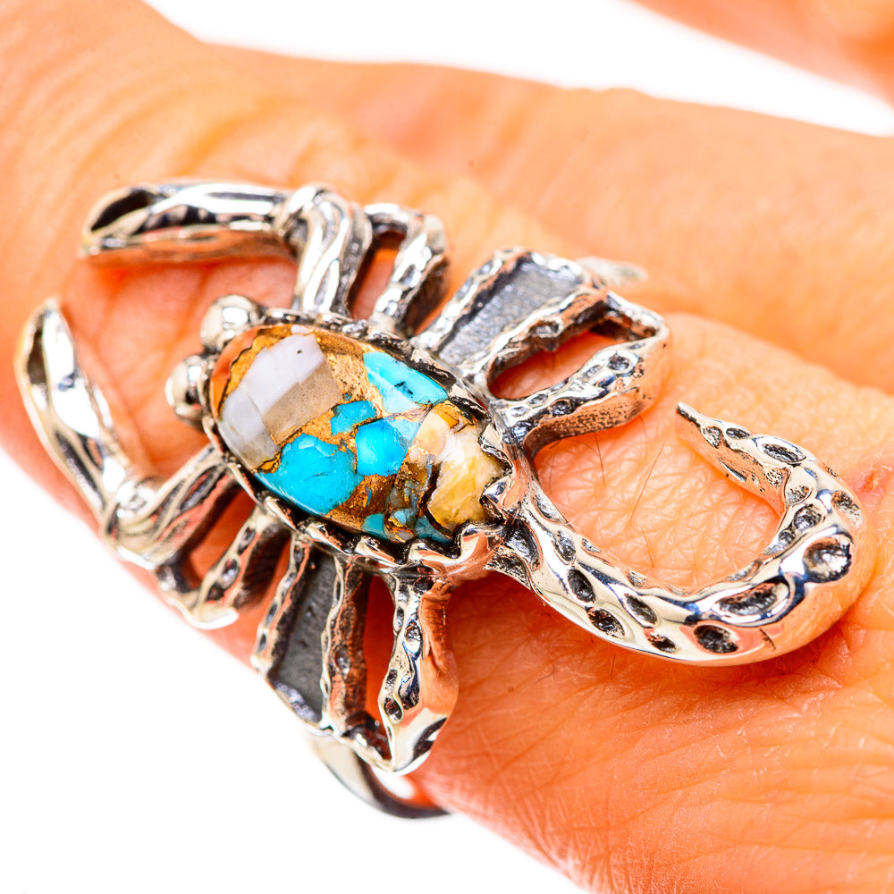 Spiny Oyster Turquoise Ring Size 9 (925 Sterling Silver) RING135315