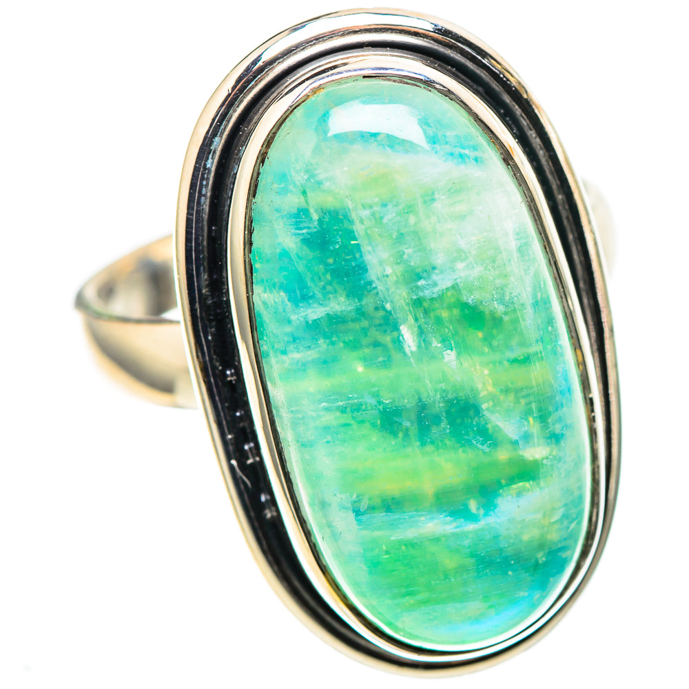 Green Moonstone Ring Size 8.25 (925 Sterling Silver) RING136804