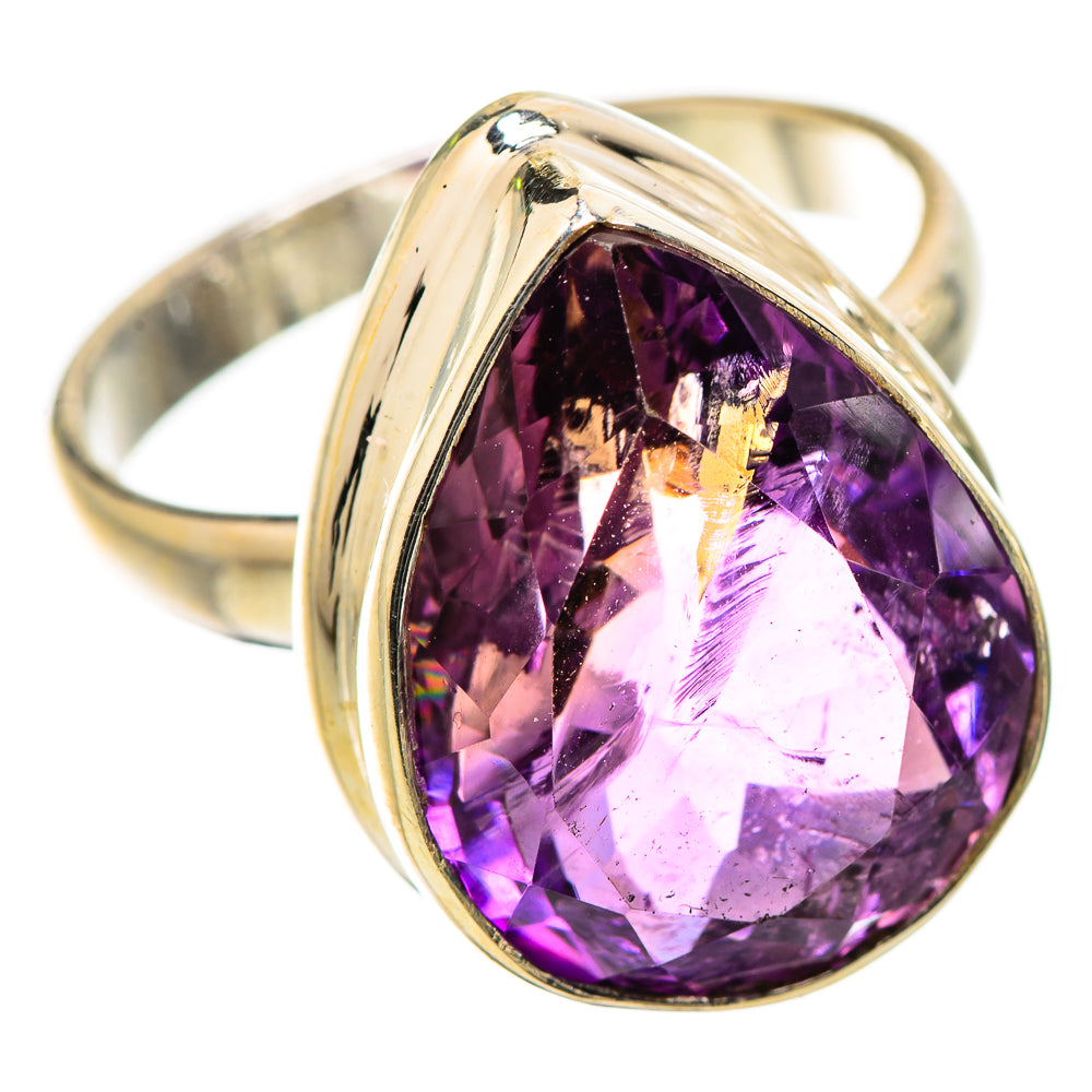 Faceted Amethyst Ring Size 9 (925 Sterling Silver) RING135536