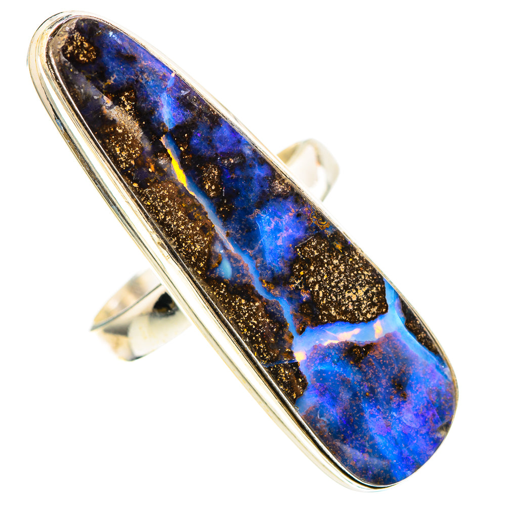 Large Boulder Opal Ring Size 7.5 (925 Sterling Silver) RING136562