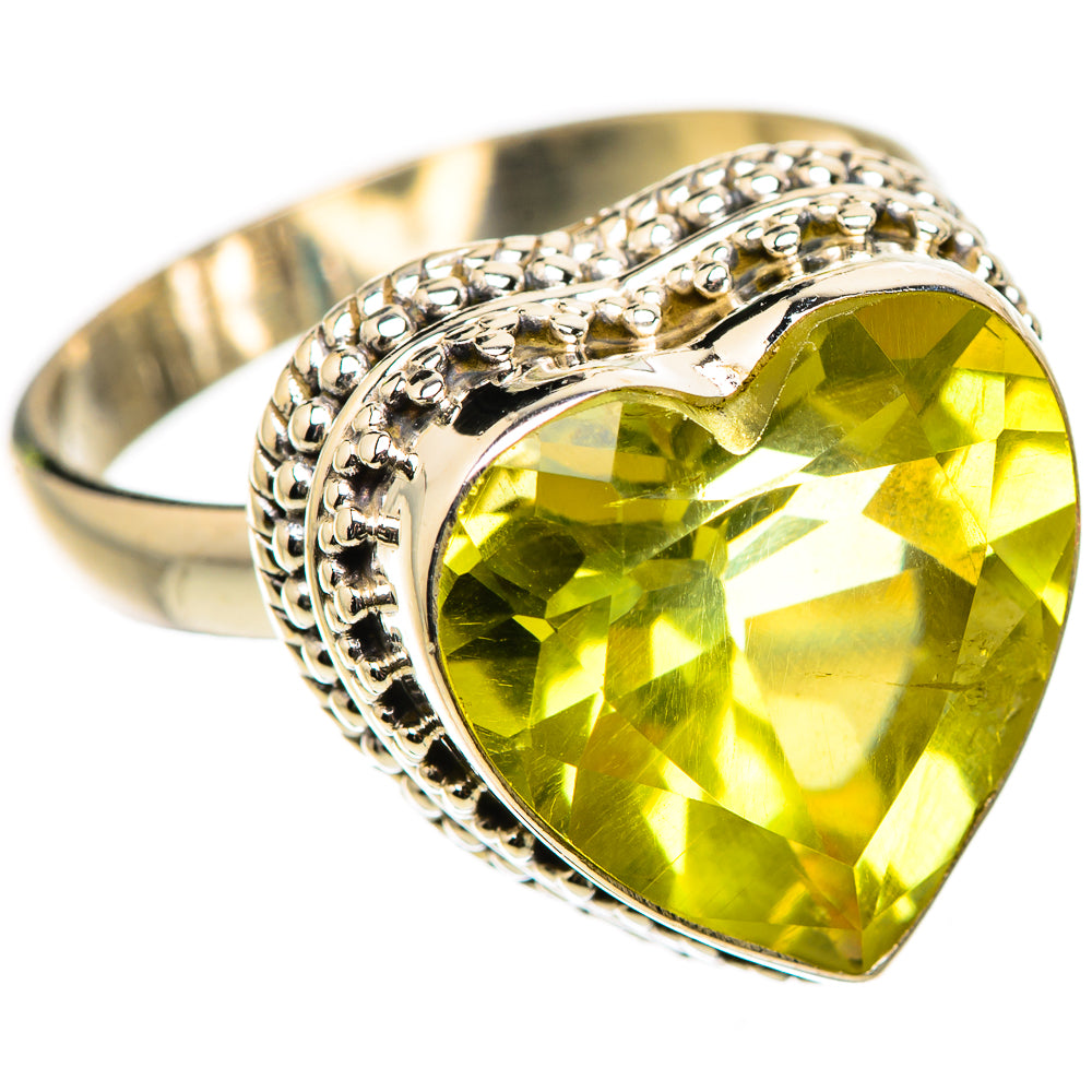 Lemon Quartz Ring Size 9 (925 Sterling Silver) RING135421