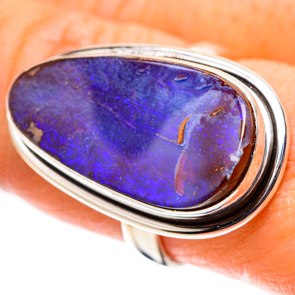 Boulder Opal 925 Sterling Silver Ring Size 8.25 (925 Sterling Silver) RING137615