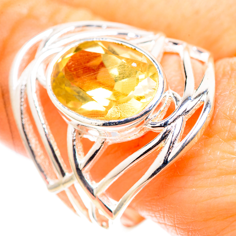 Faceted Citrine 925 Sterling Silver Ring Size 9 (925 Sterling Silver) RING137491
