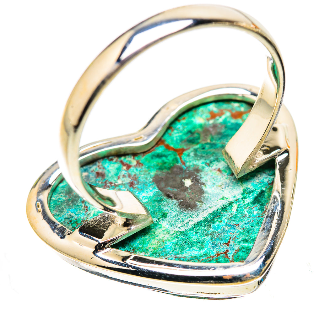 Anasilvercos Huge Chrysocolla Ring Size 12.75 (925 Sterling Silver)