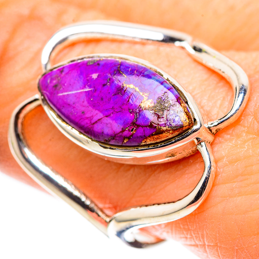 Purple Copper Composite Turquoise 925 Sterling Silver Ring Size 9.5 (925 Sterling Silver) RING137654