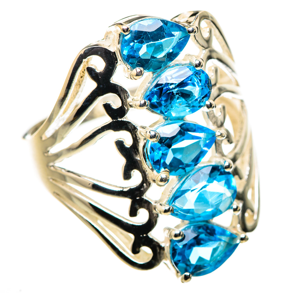 Blue Topaz Ring Size 9 (925 Sterling Silver) RING134763