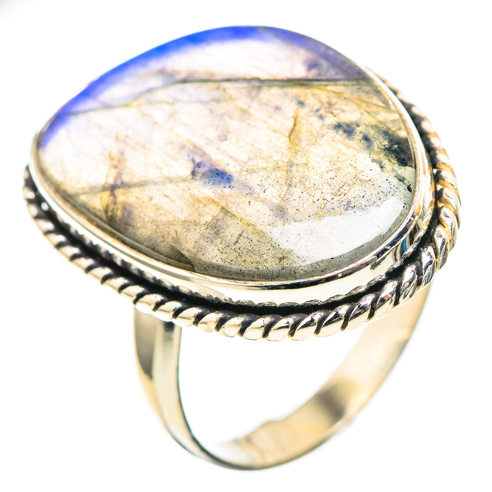 Large Labradorite 925 Sterling Silver Ring Size 10.5 (925 Sterling Silver) RING137589
