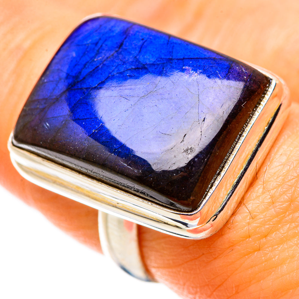 Anasilvercos Labradorite Ring Size 7.5 (925 Sterling Silver)