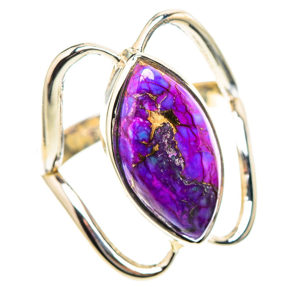 Purple Copper Composite Turquoise Ring Size 7.75 (925 Sterling Silver) RING136713