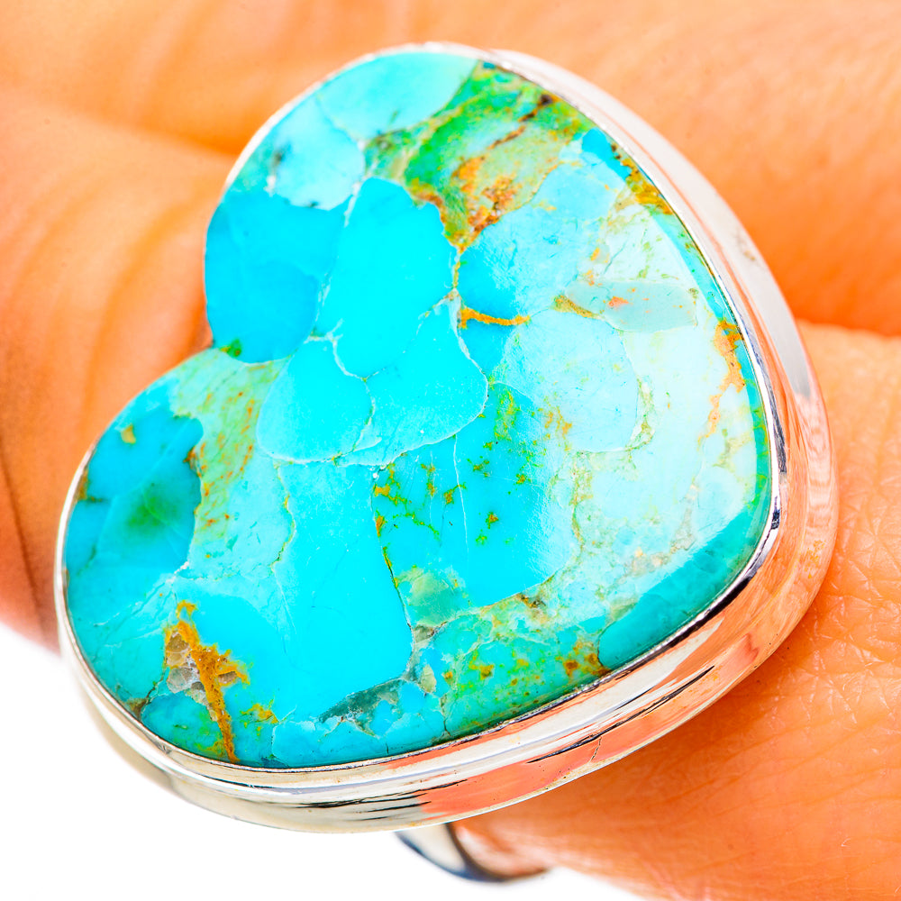 Large Chrysocolla Ring Size 9 (925 Sterling Silver) RING135935