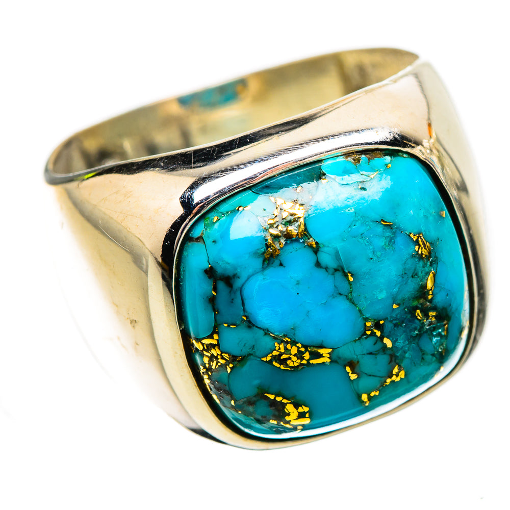 Blue Copper Composite Turquoise Ring Size 6.75 (925 Sterling Silver) RING135275