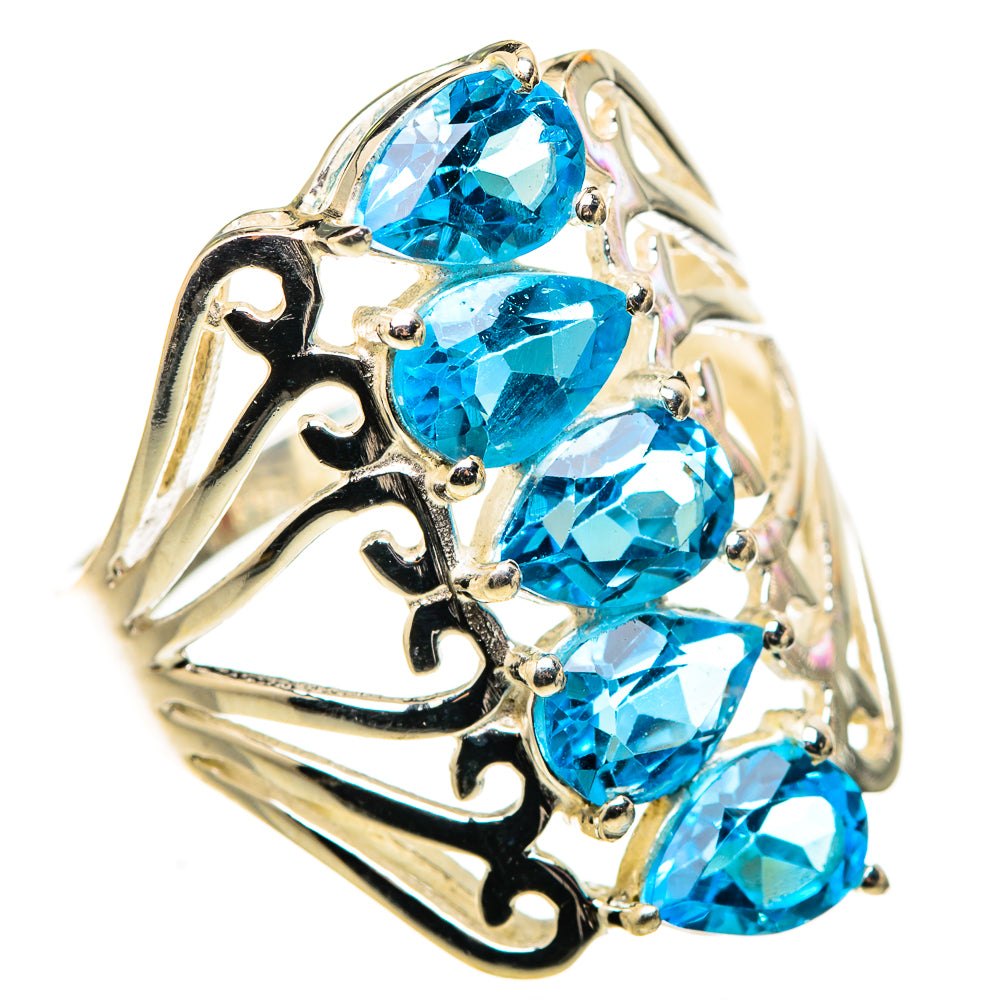 Blue Topaz Ring Size 8.25 (925 Sterling Silver) RING134911