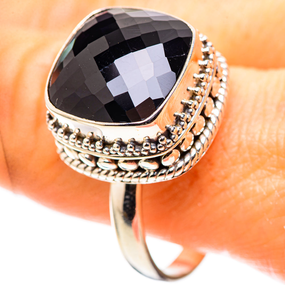 Black Onyx Ring Size 11.75 (925 Sterling Silver) RING136782
