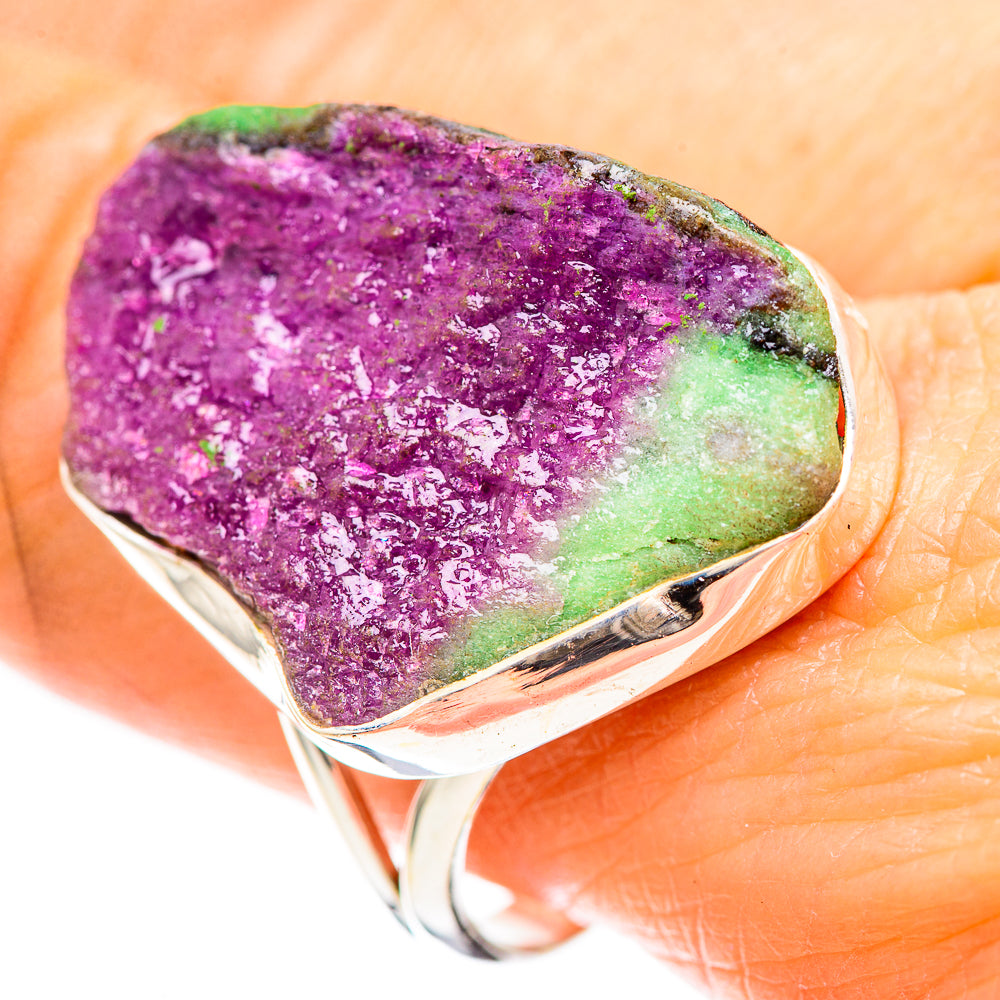 Large Rough Ruby Zoisite Ring Size 10.5 (925 Sterling Silver) RING137163