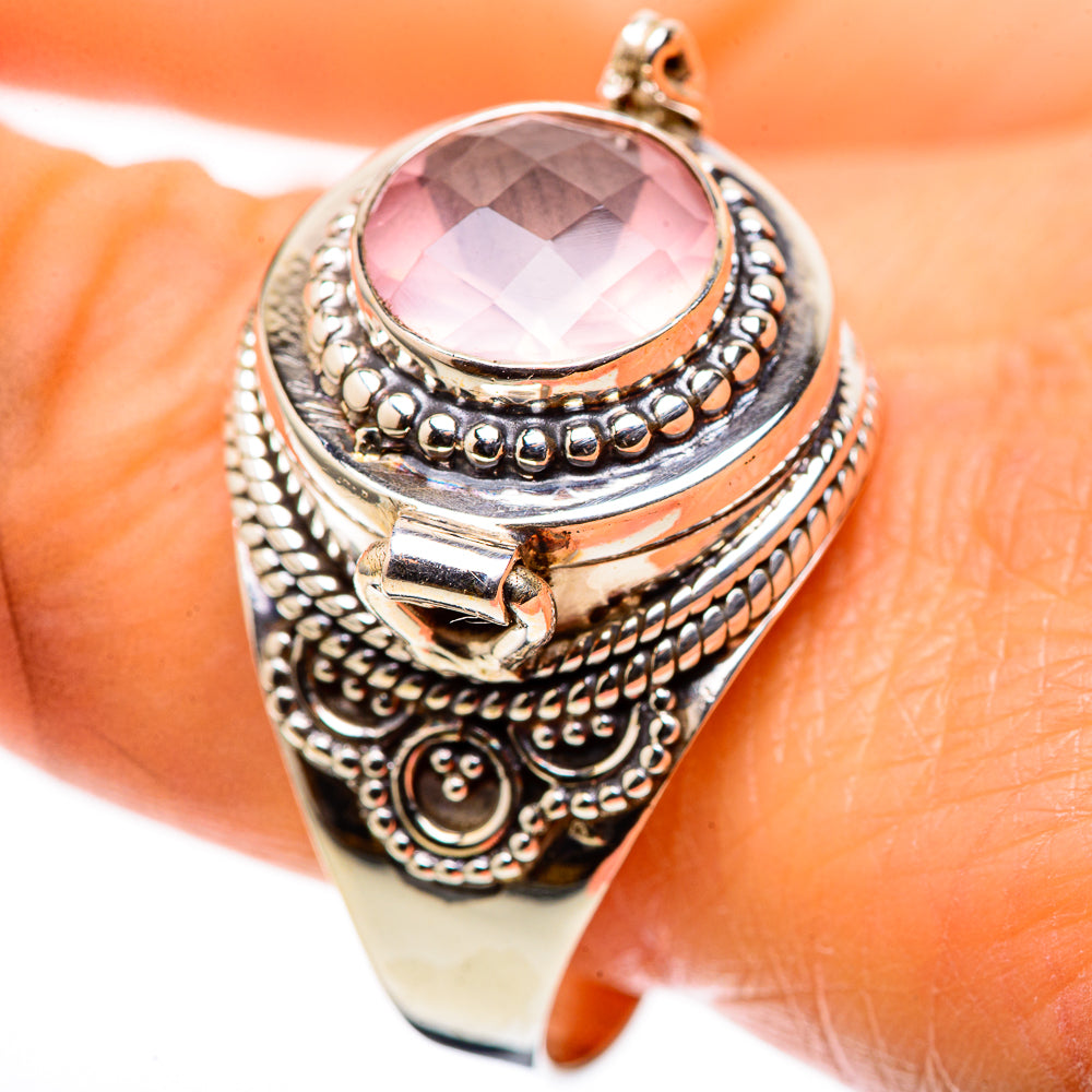 Poison Rose Quartz 925 Sterling Silver Ring Size 11.75 (925 Sterling Silver) RING137628