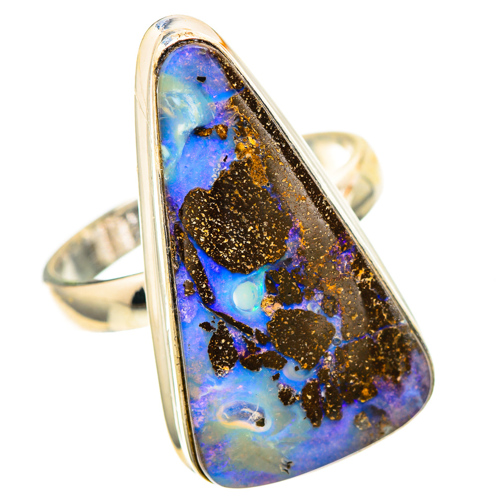 Large Boulder Opal Ring Size 10 (925 Sterling Silver) RING136548