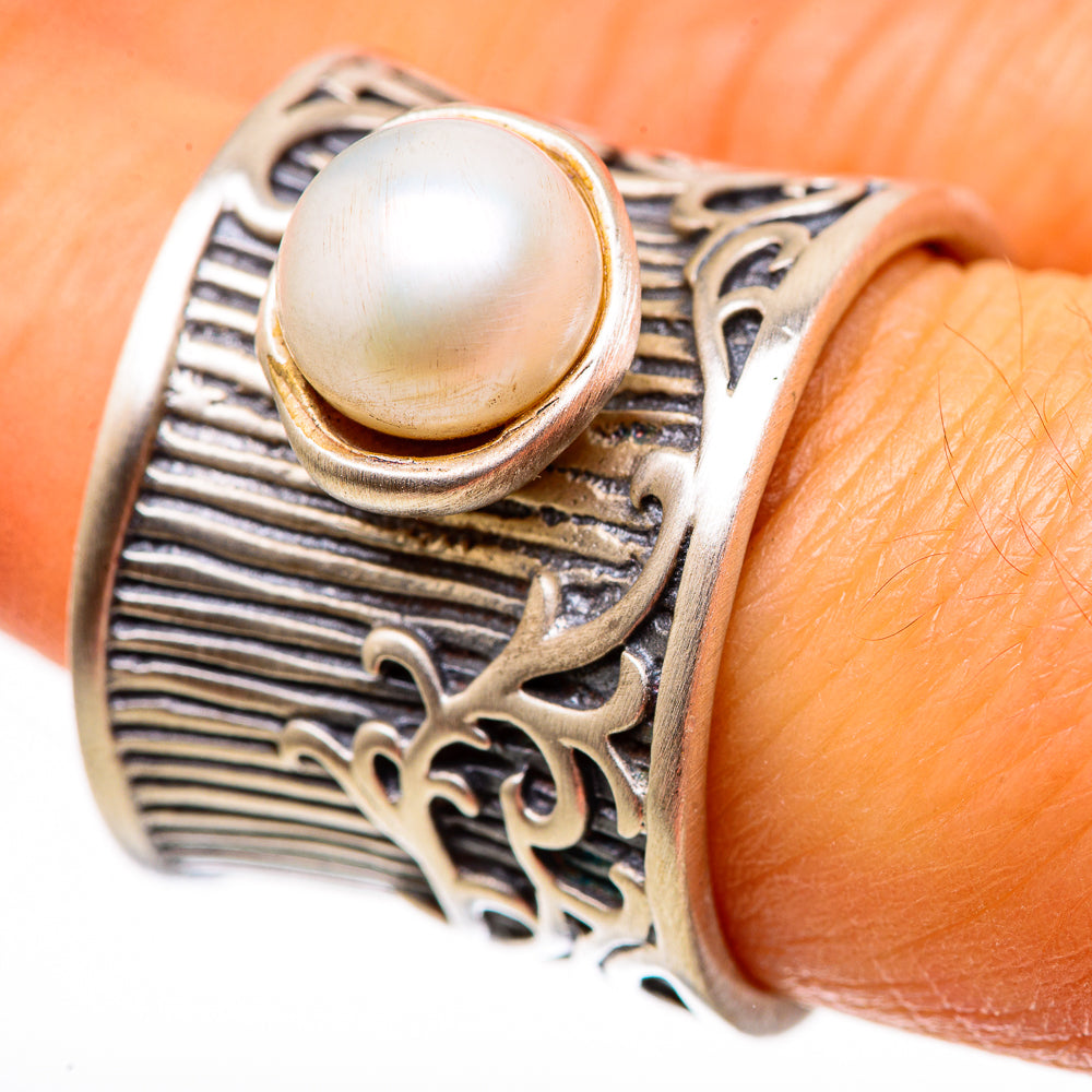 Large Cultured Pearl Ring Size 7 (925 Sterling Silver) RING134724