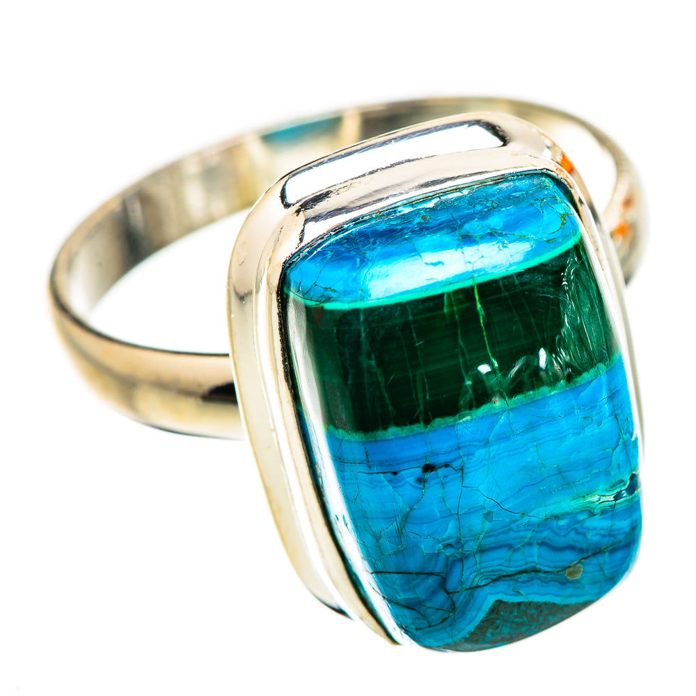Malachite In Chrysocolla Ring Size 12 (925 Sterling Silver) RING135682