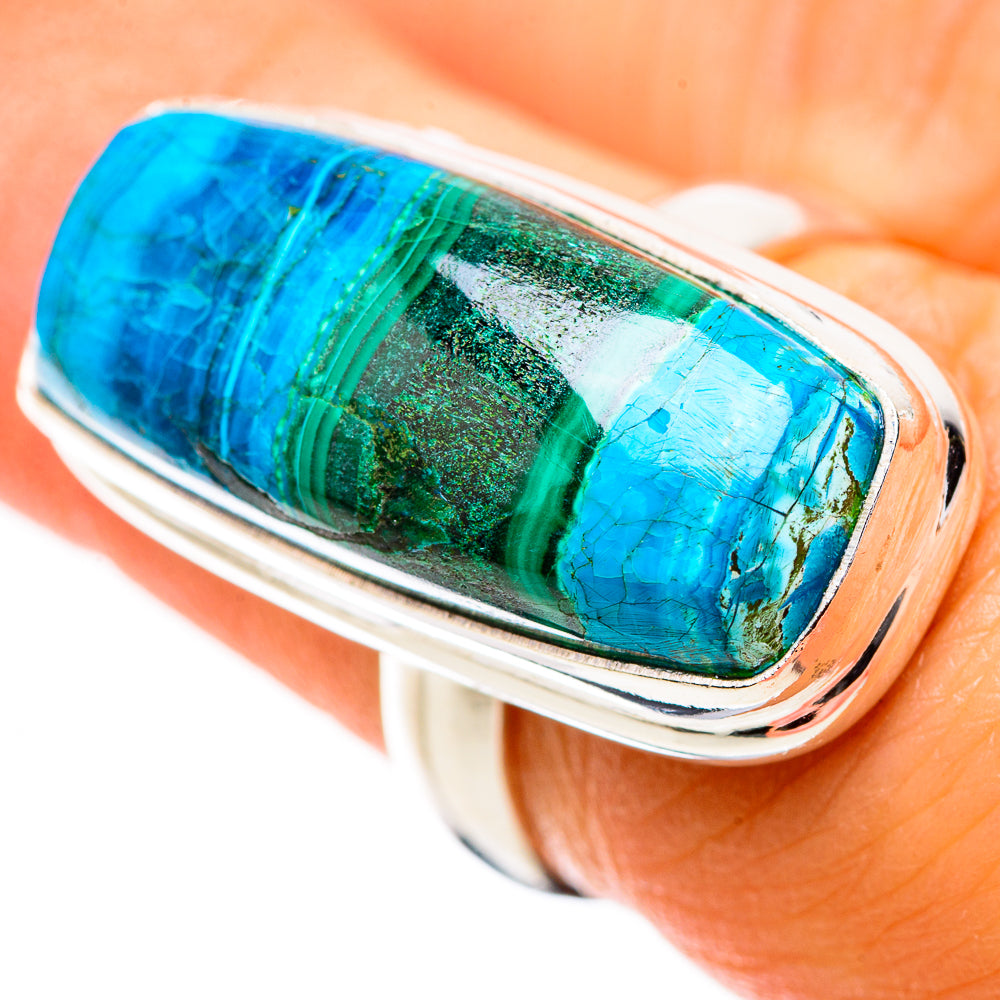 Malachite In Chrysocolla Ring Size 6.25 (925 Sterling Silver) RING135469