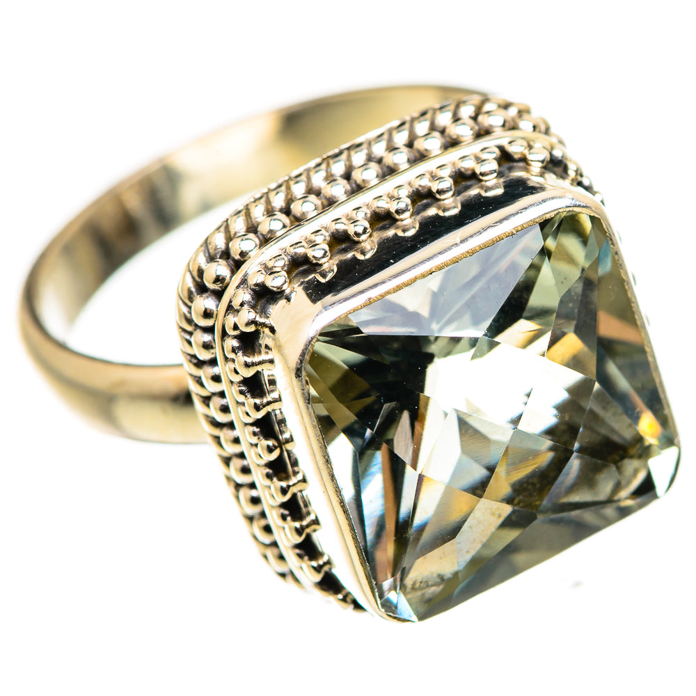 Green Amethyst Ring Size 8.5 (925 Sterling Silver) RING134850