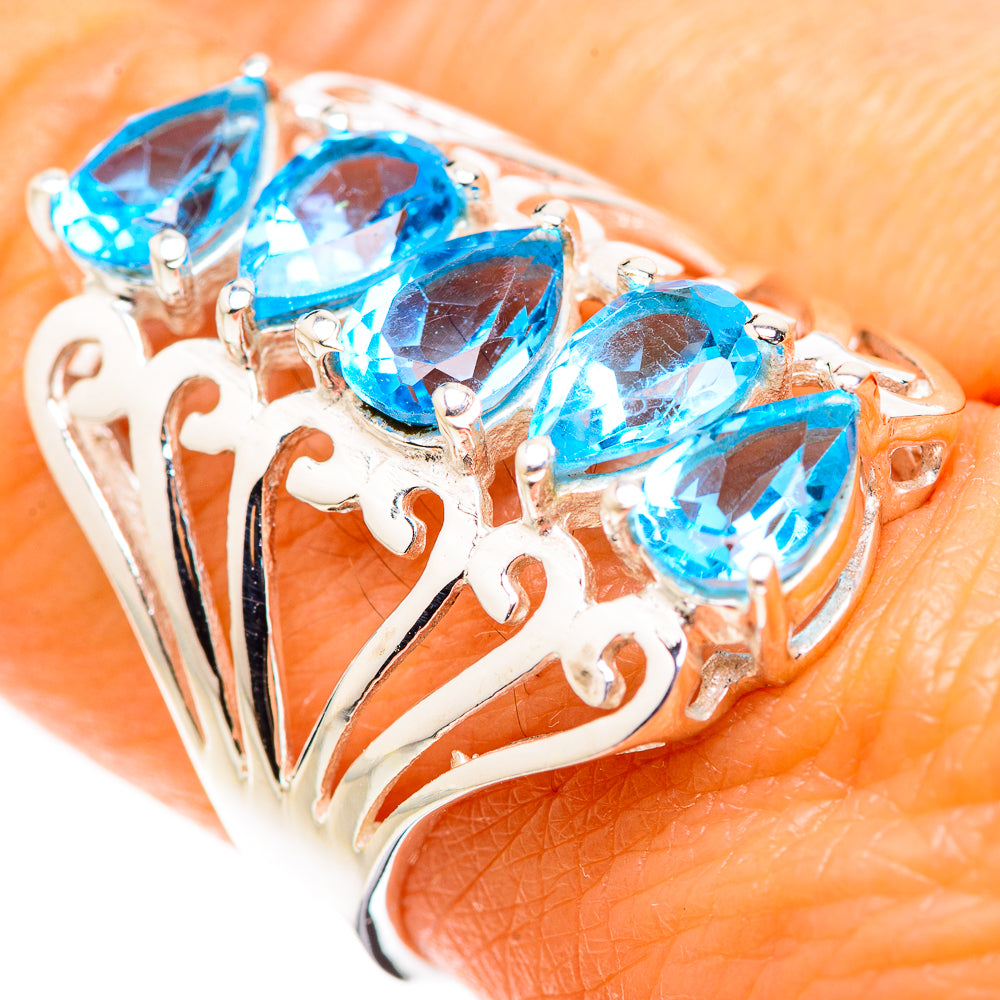 Blue Topaz Ring Size 8.25 (925 Sterling Silver) RING134781