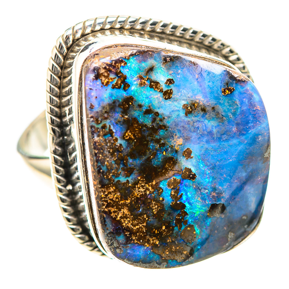 Large Boulder Opal Ring Size 10 (925 Sterling Silver) RING136766